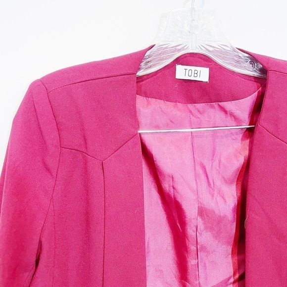 Tobi Red Open Blazer EUC SZ M - Picture 7 of 8